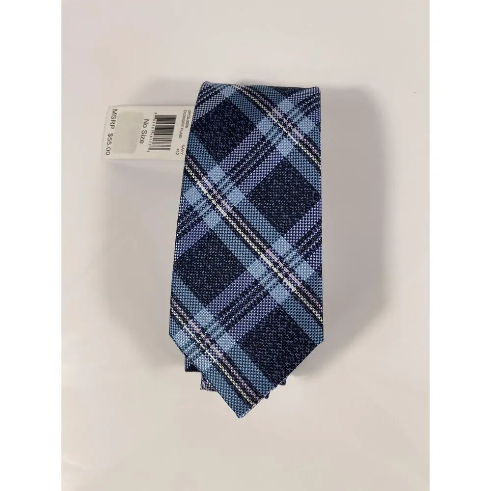 Perry Ellis Portfolio Tie Men's Classic Dress Neckwear Plaid Polyester NWT